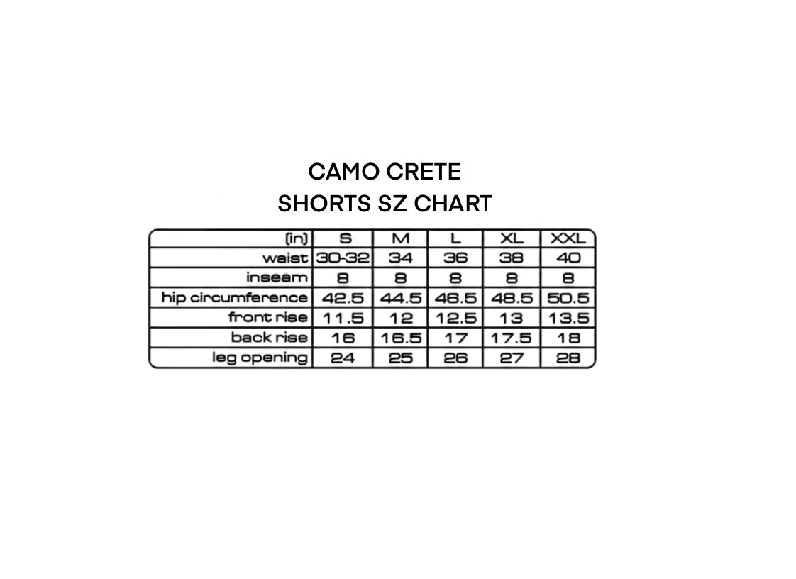 CRETE Camouflage Cargo Shorts