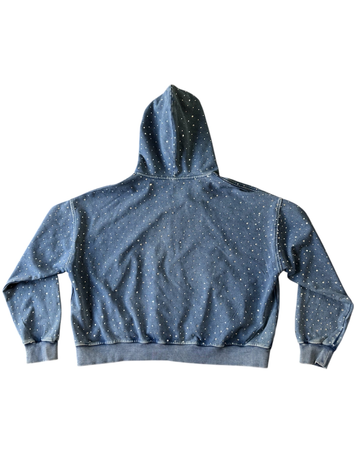 ConcreteLA Rhinestone Zip Up